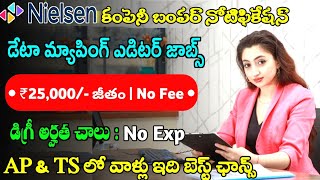 డిగ్రీ పాసైన వాళ్లకు బెస్ట్ WFH జాబ్స్ | Nielsen Recruitment 2023 | Job Search | Latest Jobs Telugu