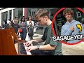 I played ATTACK ON TITAN openings on piano in public