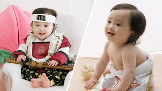 【生後９ヶ月】 初節句の記念撮影をしにスタジオアリスに行きました👶📸【端午の節句】 We took a commemorative photo for the first Boys' Festival