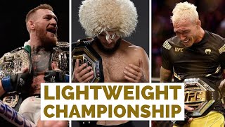 every FINISH in UFC LIGHTWEIGHT TITLE FIGHTS l Khabib McGregor Penn Edgar Ferguson Oliveira