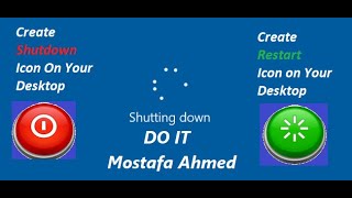 How To Create Shutdown / Restart Shortcut Icon On Your Desktop on Windows 10