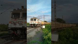 WAP-7 Teesta Torsa Express Crossing Huge Curve #Shorts