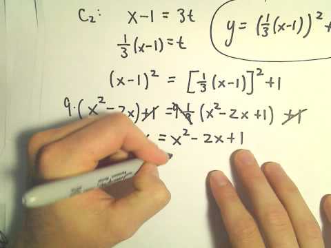 Finding Where Two Parametric Curves Intersect Finding Where Two Parametric Curves Intersect