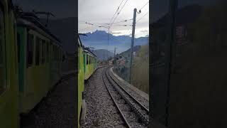 L'Aigle - Leysin, en partance de Leysin Feydey #trainspotting #train