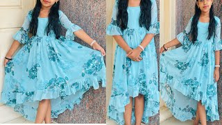 Kids frock making cutting and stitching tutorials