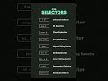 All Css selectors  #css3 #webdevelopment #html5 #vscode #art #funny #education #free #coding #api