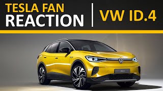 Tesla Fan Reaction to VW ID.4 SUV + Model Y Comparison