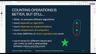 Intro to CS and Python (10 of 12) Understanding Program Efficiency 1