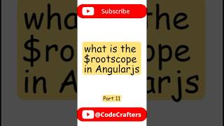 Part 11 || what is the rootscope in #angularjs ? #angular #javascriptinterviewquestions #javascript