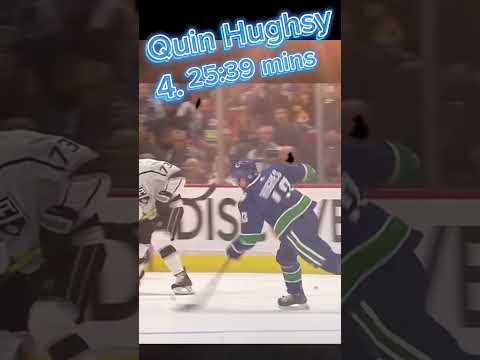 Top 5 Player With Most Minutes On Ice Per Game Reg Season NHL - YouTube