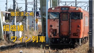 撮影まとめ 福塩線団臨 ワイン列車 キハ47 3001+キハ47 2002 福塩線にて　2021/11/28