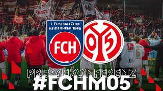 Die PK nach dem Spiel gegen den 1. FC Heidenheim | #FCHM05 | #05ertv | Saison 2024/25