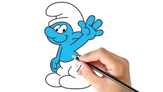How to draw papa Smurf|step by step drawing