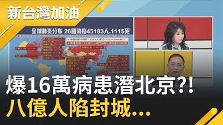 董文立爆:16萬帶病武漢人潛入北京! 八億人陷封城...｜廖筱君主持｜【新台灣加油精彩】20200212｜三立新聞台