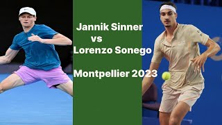 Jannik Sinner vs Lorenzo Sonego Montpellier 2023