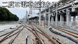 もう二度と電車が来ない線路。