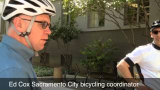 Caltrans director bikes in downtown Sacramento for Bike Month