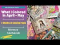 What I Colored in April-May 2024 | Spring and Mermay Coloring Pages | Books and Etsy Printables