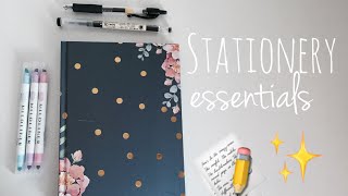 STATIONERY ESSENTIALS | ULUBIONE PRZYBORY DO ROBIENIA NOTATEK! 📝✨