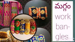 Latest మగ్గం work bangles online stating 50/-