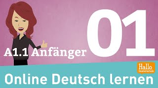 Online Deutsch lernen / A1.1 Anfänger / sich vorstellen / das Alphabet / die Zahlen / Aussprache