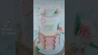 High Tea Cake | Buttercream Cake | Royal icing piping, with edible gold.