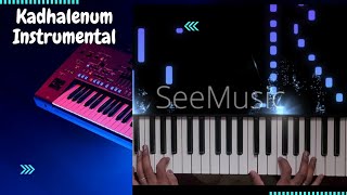 kadhalenum Instrumental - kadhalar Dhinam theme- Piano Cover by Shameer - A R Rahman