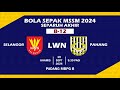 Separuh Akhir Bola Sepak MSSM 2024 (B-12) | MSS SELANGOR vs MSS PAHANG