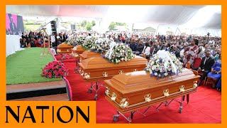 Burial of seven family members killed in Salama accident underway in Karirikania, Nakuru County