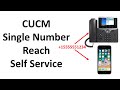 End User Single Number Reach Self Service Configuration