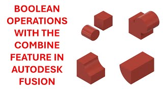 Autodesk Fusion Tutorial - Boolean Operations With The Combine Tool
