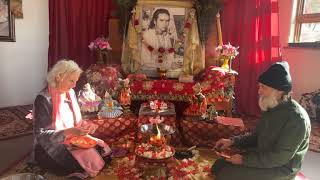 Daily Fire Ceremony at the Haidakhandi Universal Ashram in Colorado