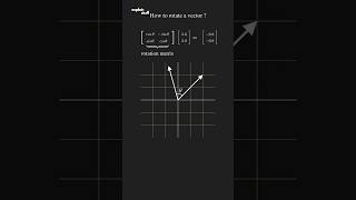 Vector rotation | LINEAR ALGEBRA #math #animation #learn #study