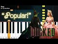 [Easy] Popular - Wicked | Piano Tutorial