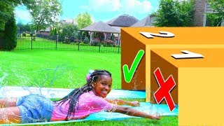 DONT Water Slide Through The Wrong MYSTERY BOX! - Onyx Kids