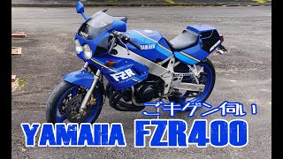 【FZR400】FZRのゴキゲン取りに野山を走ってきました【1WG】