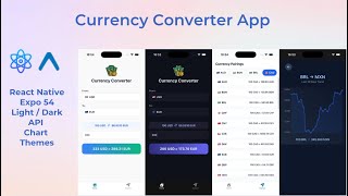 Build a Real-Time Currency Converter App in React Native (API + Chart + Themes) Beginner Friendly