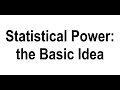 Statistical Power: The Basic Idea