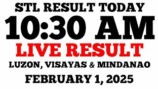 STL Result Today 10:30AM Draw February 1, 2025 STL Luzon, Visayas and Mindanao LIVE Result