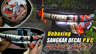 🔴UNBOXING || Sangkar Murai Batu Premium ~ PVC Decal Motif Ebod Strong