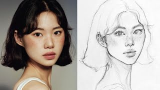 How to draw a Face using Loomis Method Step by step