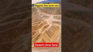 ஒரு மிகப்பெரிய கடல் வறண்ட பாலைவனமா மாறிருச்சு😵 #aralsea #oceantodesert #shorts #uzbekistan #seafacts