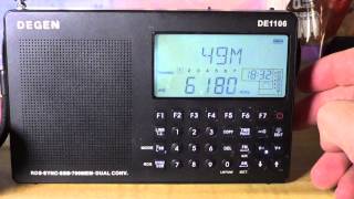 Degen DE 1106 shortwave testing