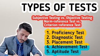 Types of Tests | Proficiency, Diagnostic, Placement, Achievement and Aptitude Tests in Urdu/Hindi