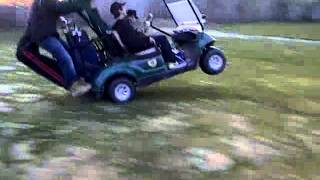 catwalk on golf cart