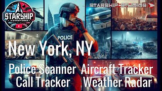 🔴NYC Police Scanner LIVE | 24/7 NYPD Audio, Aircraft Tracker, Radar & Breaking News