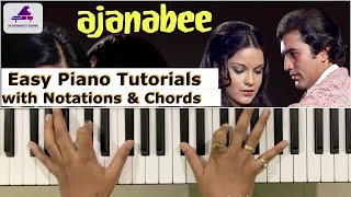 Ek Ajnabee Haseena Se |  Easy Piano Tutorial With Notations by keyboardist Subha