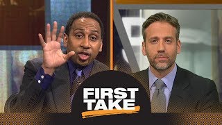 Stephen A. and Max have heated argument about Kevin Durant without Steph Curry | First Take | ESPN