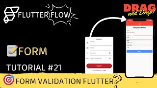 Form Validation UI in FlutterFlow Tutorial | form validation in flutterflow #form #flutterflow