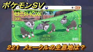 ポケモンＳＶ　メェークルの生息地は？図鑑No.２２１　おすすめ場所紹介！ポケモン図鑑を完成させよう！　【ポケモンバイオレット・スカーレット】